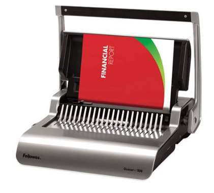 מכונת כריכה ספירלי פלסטיק ידני Fellowes Quasar+500 : image 1