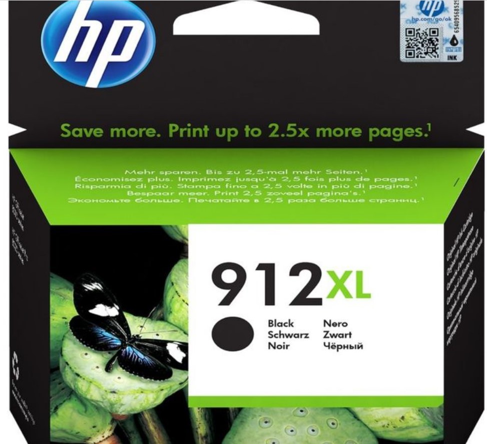 ראש דיו 912XL שחור מקורי 3YL84AE OJ Pro 8023