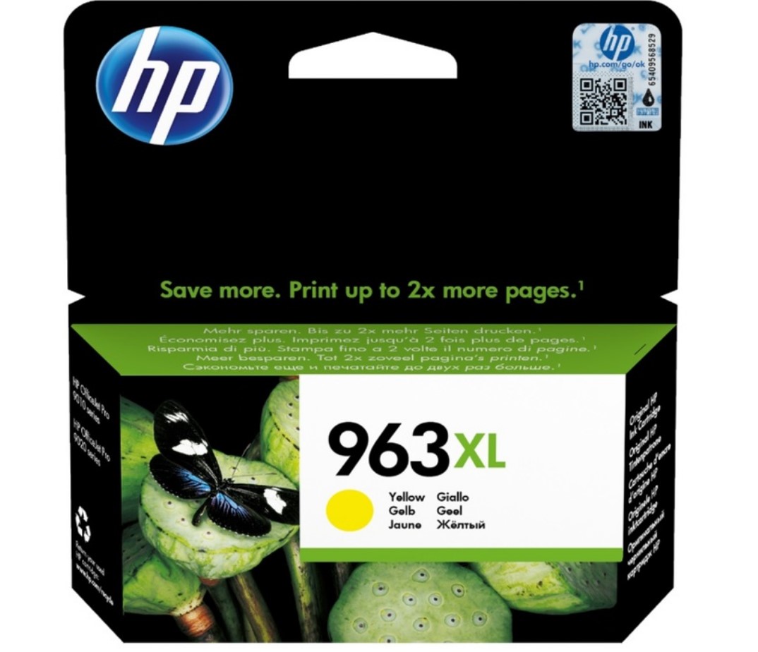 ‏ראש דיו HP 963XL 3JA29AE צהוב מקורי