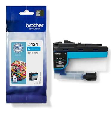 דיו כחול מקורי Brother LC424C ברדר : image 3