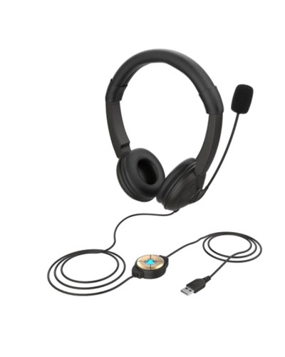אוזניות קשת + מיקרופון - חיבור USB SY330